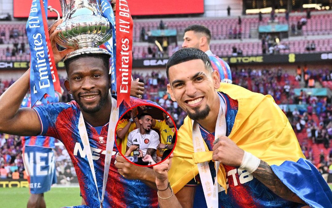 Muñoz rompe en llanto durante la celebración de Crystal Palace: recordó la final de la Copa América