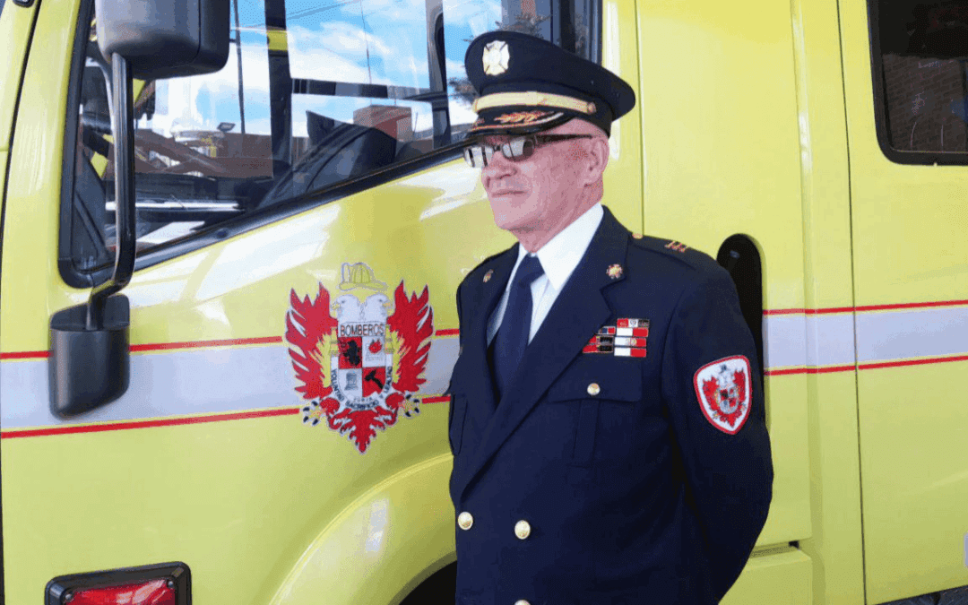 Hoy el Cuerpo de Bomberos Voluntarios de Tunja despidió al capitán Bayardo Roa, luego de 43 años de servicio a la institución