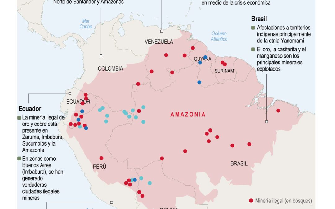[Infografía] La minería ilegal que amenaza a la Amazonia