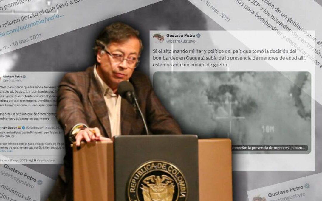 Las veces en las que Petro dijo que bombardear campamentos era un riesgo para niños reclutados