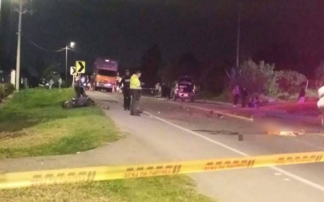 Siniestro vial en la vía Sogamoso-Tibasosa deja un motociclista fallecido