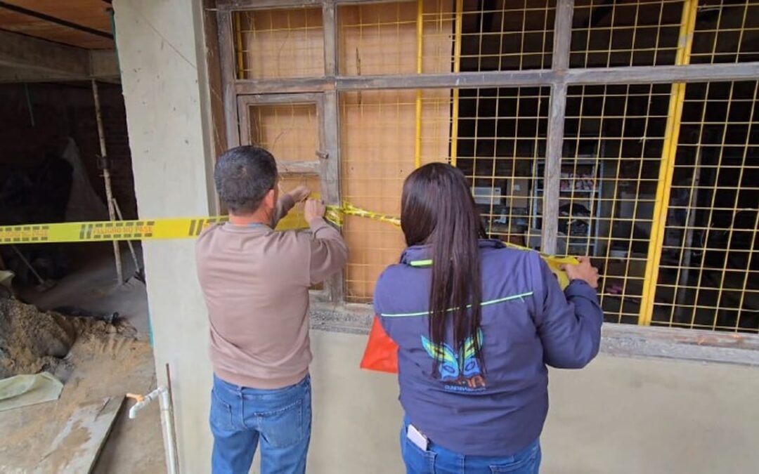 CAR suspendió construcción en Ráquira que se realizaba a 10 metros de la quebrada Ánimas