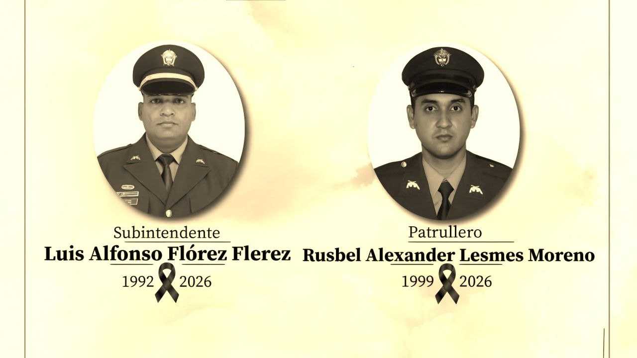 Dos policías muertos y dos más heridos en ataque en el departamento de Caquetá