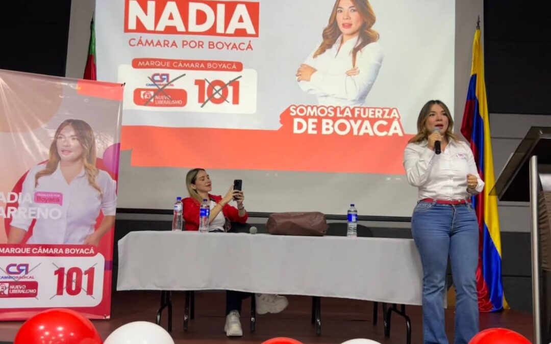 Nadia Carreño lanzó oficialmente su campaña a la Cámara en Sogamoso