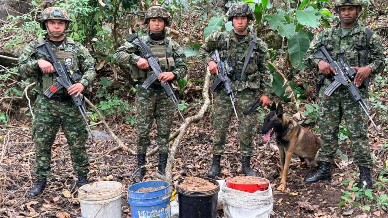 Ejército Nacional destruye material explosivo de alto poder en zona rural de Labranzagrande