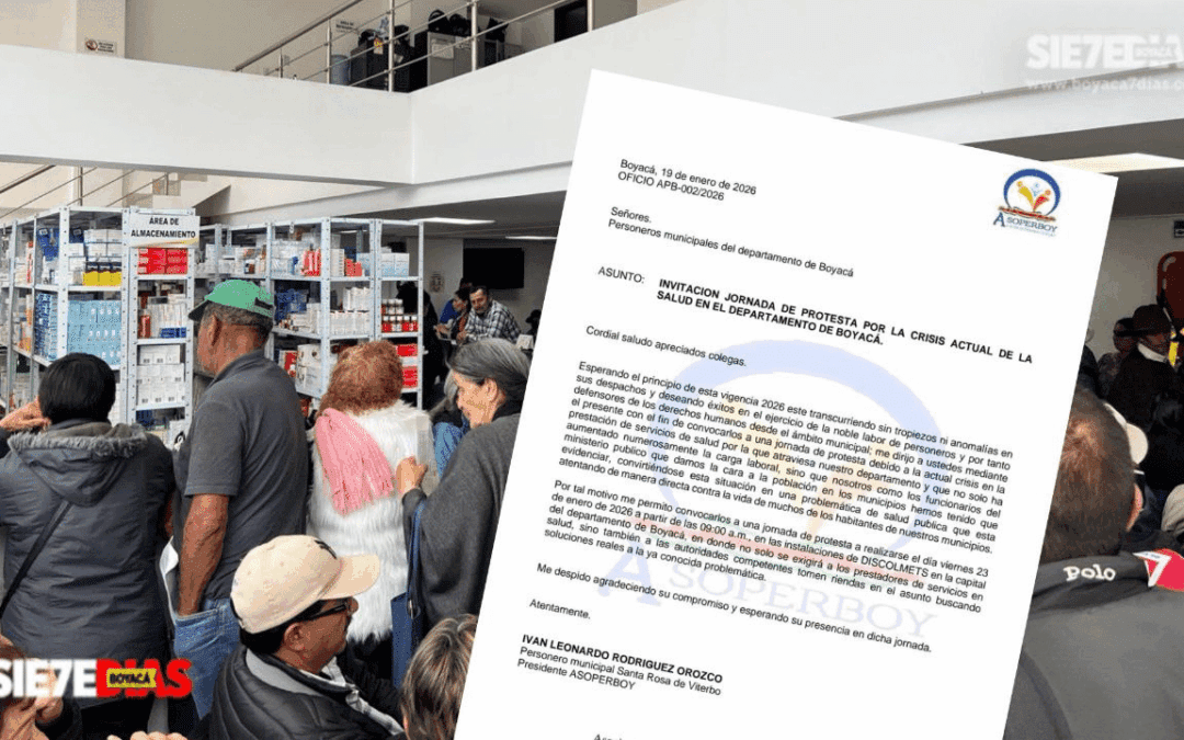 Personeros de Boyacá convocan a jornada de protesta por crisis en la prestación de servicios de salud