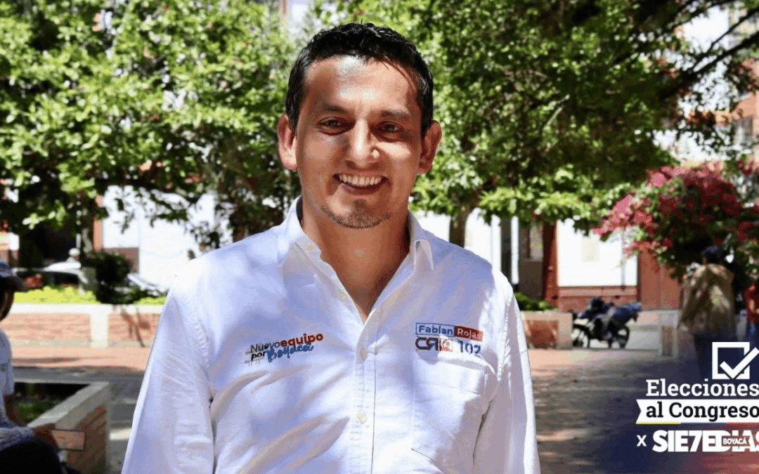 Fabián Rojas ofrece su experiencia administrativa en la carrera por la Cámara de Representantes por Boyacá