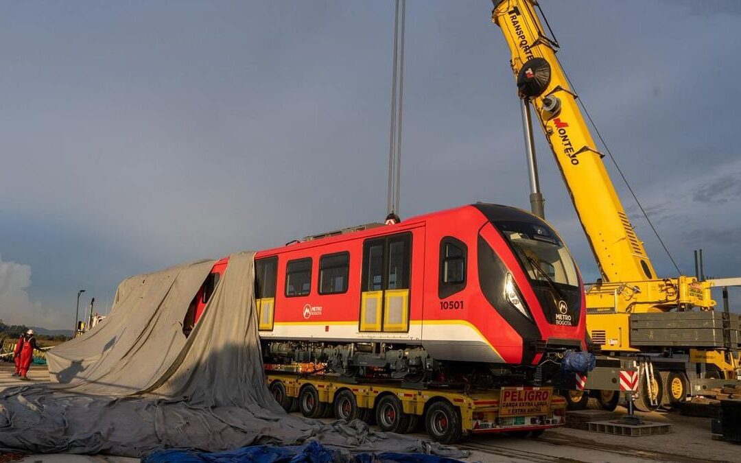 Metro de Bogotá: alcalde reporta la llegada del cuarto tren; la obra supera el 70% de ejecución