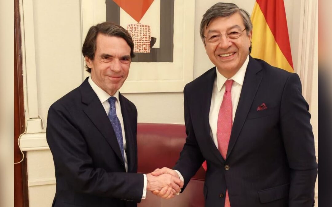 Jorge Hernando Pedraza se reunió en España con el expresidente de ese país José María Aznar #Tolditos7Días