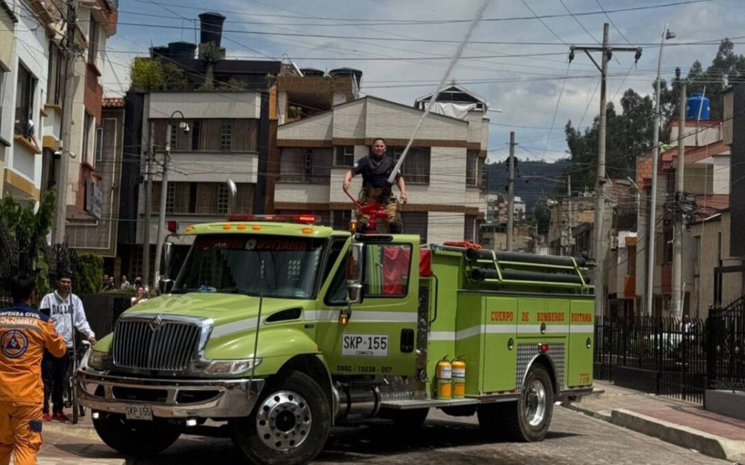 Defensa Civil y Bomberos entregan reporte de emergencias atendidas en Duitama