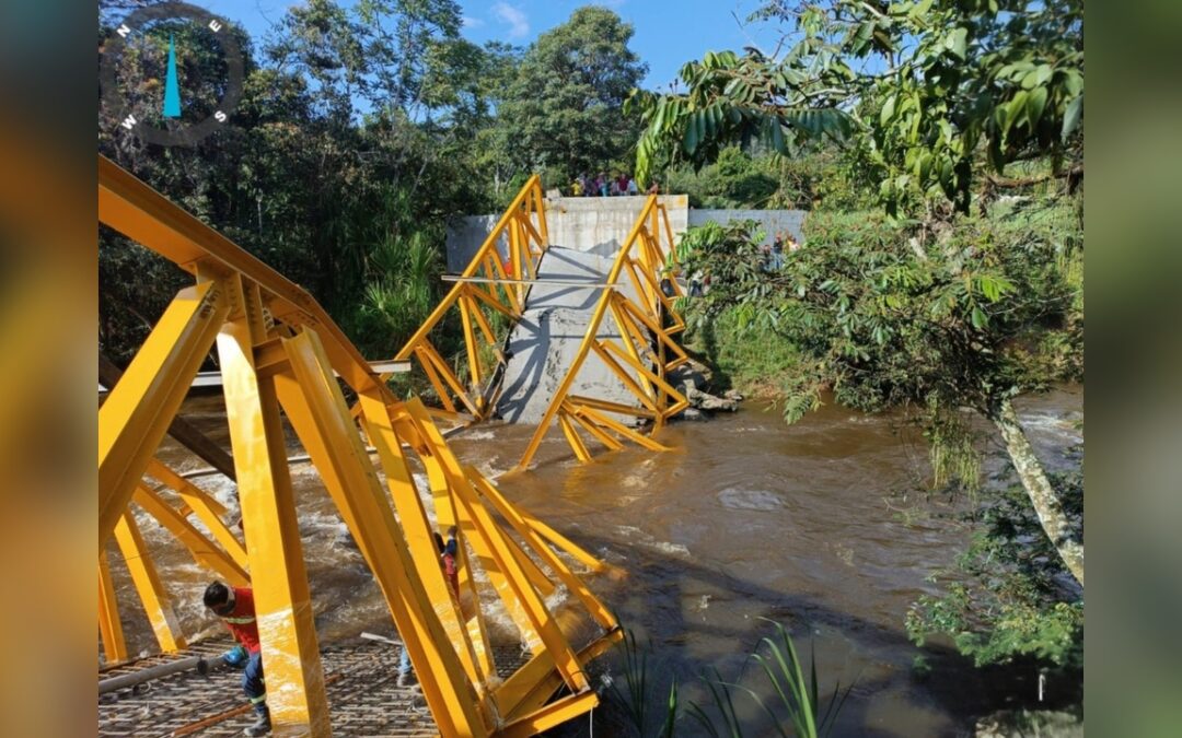 Colapso del puente Triunfo dejó seis personas heridas