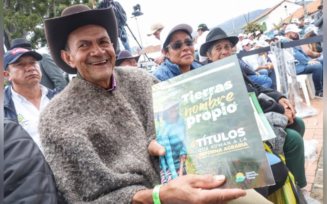 Boyacá recibiría cerca de 600 títulos rurales en el primer semestre del 2026, según proyección de la Agencia Nacional de Tierras