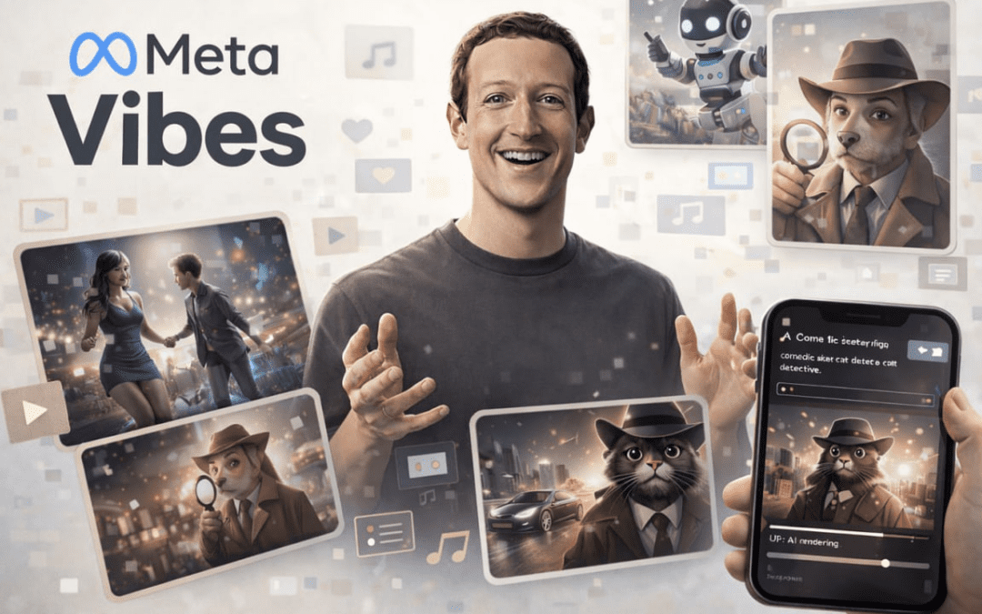 Meta lanza Vibes: el asalto final de Mark Zuckerberg para destronar a TikTok con videos generados por IA