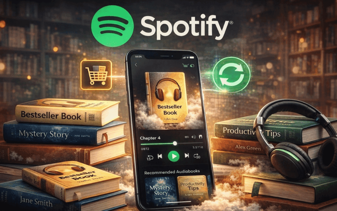 Spotify ya no es solo música: ahora vende libros físicos y sincroniza audiolibros