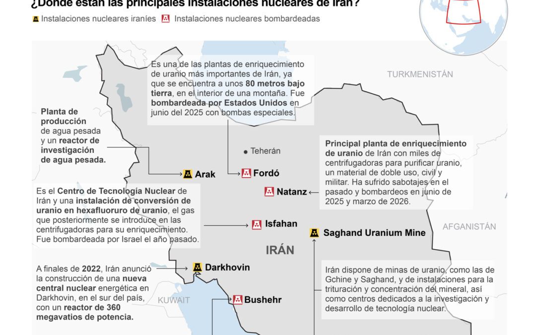 [Infografía] Las instalaciones nucleares iraníes, en el punto de mira de los ataques