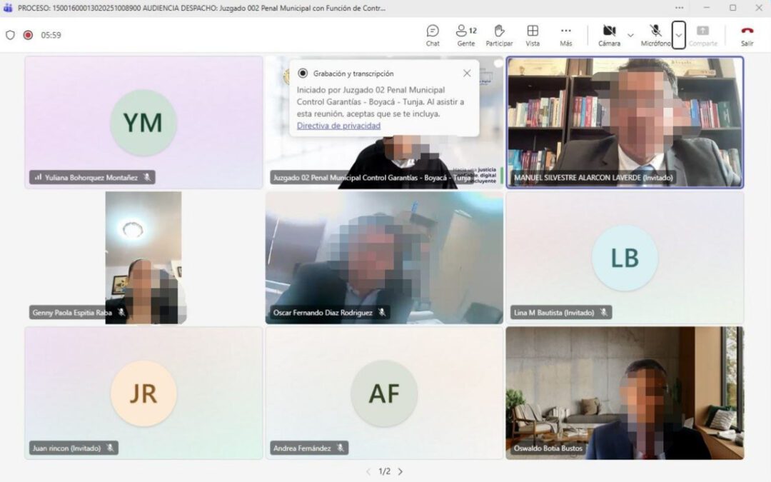 Aplazan audiencia de imputación de cargos contra secretaria de Infraestructura de Tunja y exfuncionario de Ecovivienda