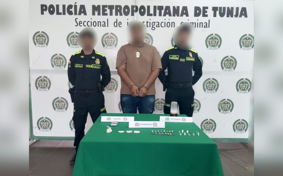 Capturan en Tunja a presunto integrante del Clan del Golfo y a expendedor de drogas