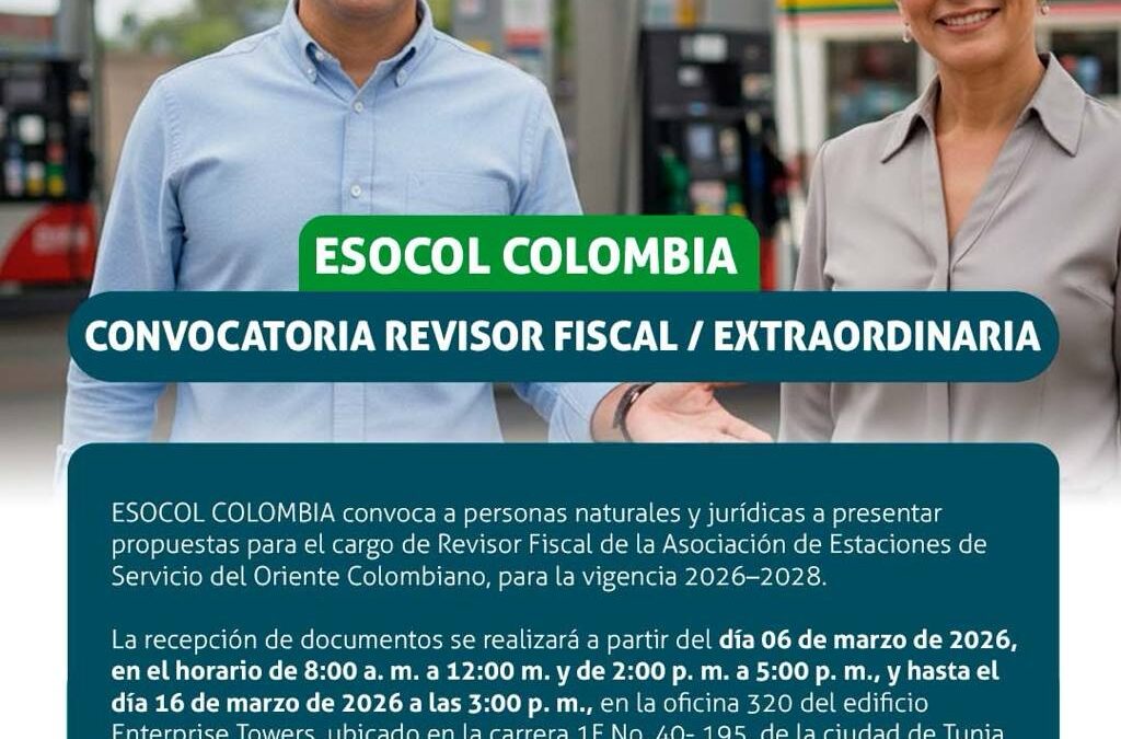 Convocatoria pública revisoría fiscal. Vigencia 2026 – 2028