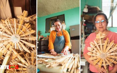 Con ramos elaborados por artesanas locales, Corpochivor promueve la protección de la palma de cera en Semana Santa