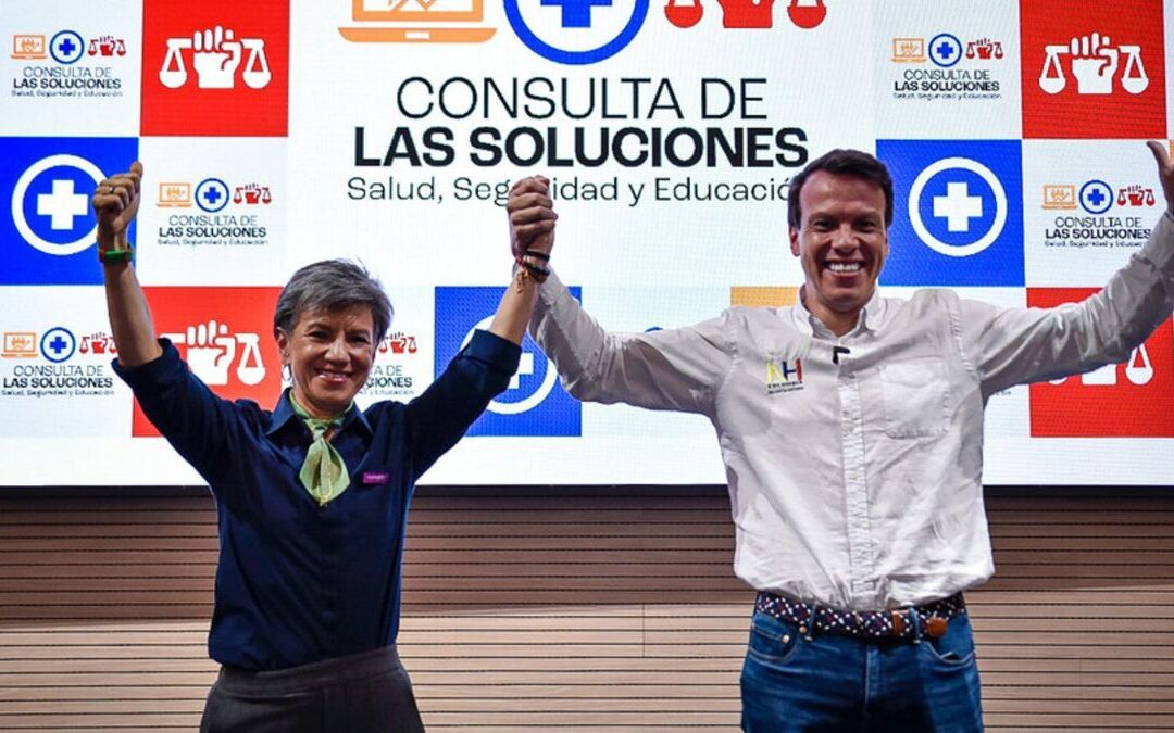 Candidata Claudia López se inscribió ante la Registraduría con su fórmula Leonardo Huerta