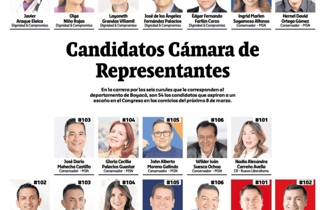 Vaticinios electorales para los comicios de este domingo: así quedarían las cámaras de Boyacá #Tolditos7Días