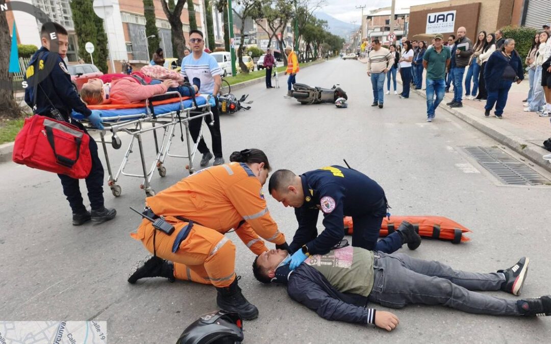 Accidentes y urgencias marcaron días intensos para la Defensa Civil y el Cuerpo de Bomberos en Duitama
