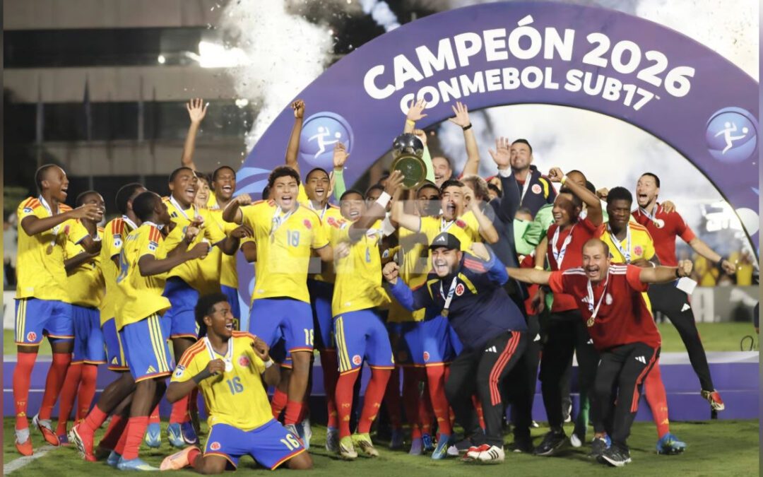 Colombia goleó a Argentina 4-0 y es campeona por segunda vez del Sudamericano Sub-17