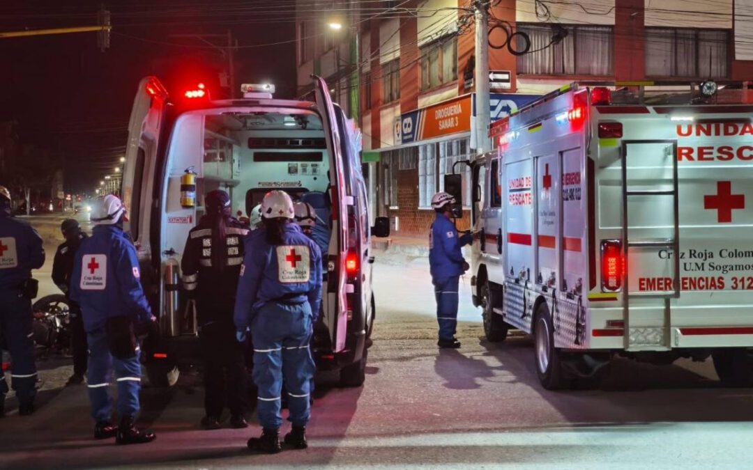 Diez personas heridas en riñas y nueve emergencias médicas marcaron el balance de la Cruz Roja en Sogamoso