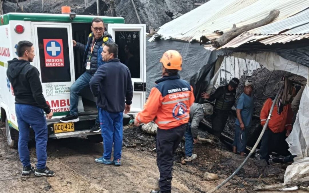 Accidente en mina de Paipa deja un sobreviviente y un minero fallecido tras horas de angustia