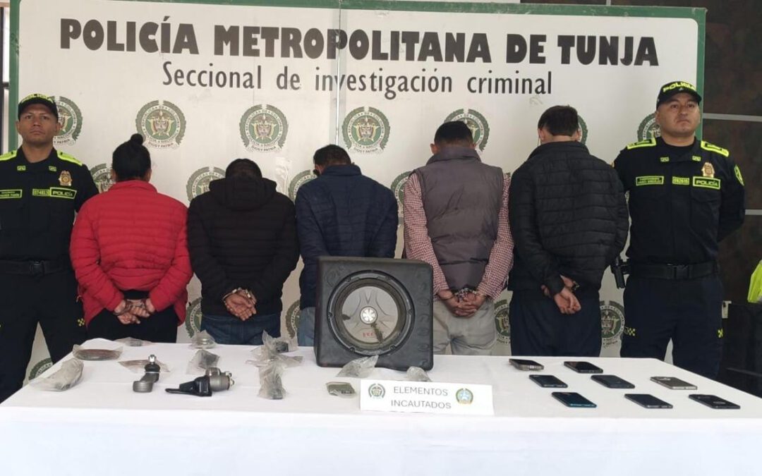 Cae en Tunja banda señalada de hurtar vehículos mediante inhibidores de señal