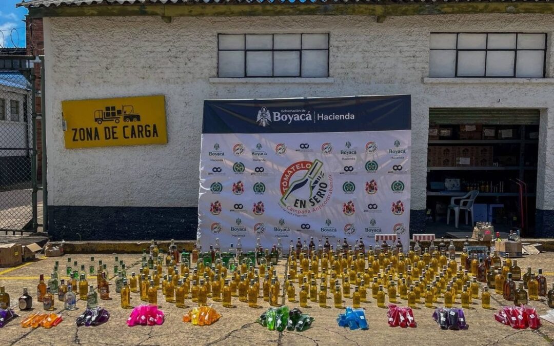 Más de mil unidades de licor ilegal han sido incautadas en Boyacá durante el 2026