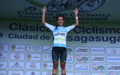 La ciclista sogamoseña Juanita Salcedo brilla en Fusagasugá y conquista la etapa reina