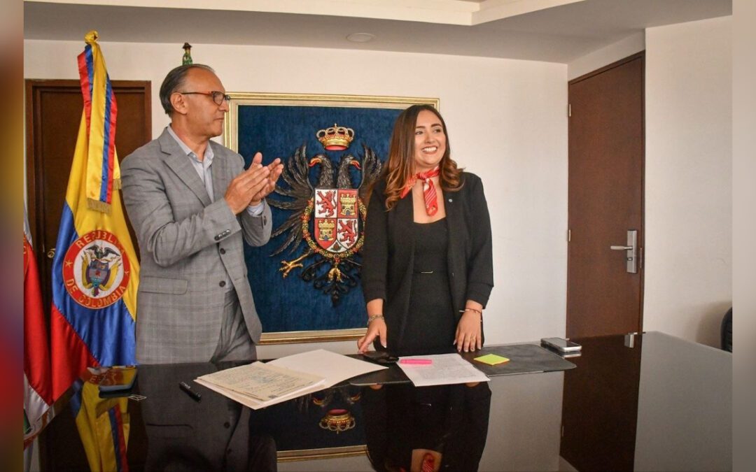 Tomó posesión la nueva alcaldesa encargada de Tunja, María Paula Jiménez Gómez