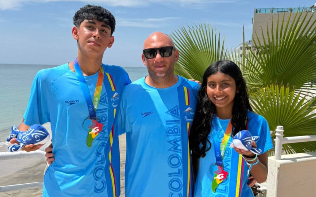 Nadadores boyacenses dejaron en alto el nombre de Colombia en la Copa Pacífico de Aguas Abiertas en Ecuador