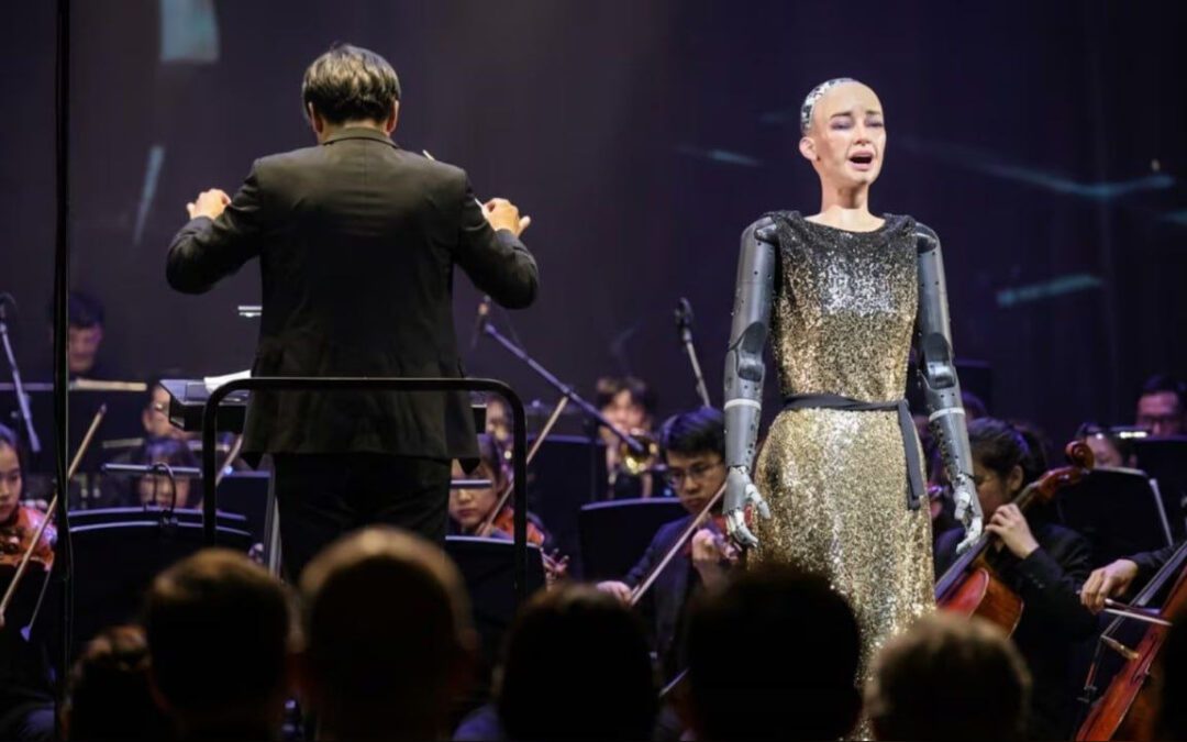 Una robot cantó como solista junto a 70 músicos en vivo: Sophia hizo historia en Hong Kong