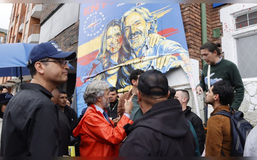 Vandalizan la sede de campaña de la candidata presidencial Paloma Valencia en Bogotá