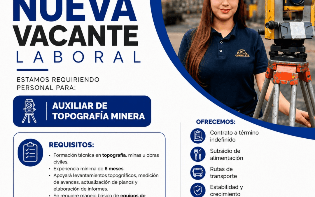 Oportunidad laboral en Carboinsa S.A.S.