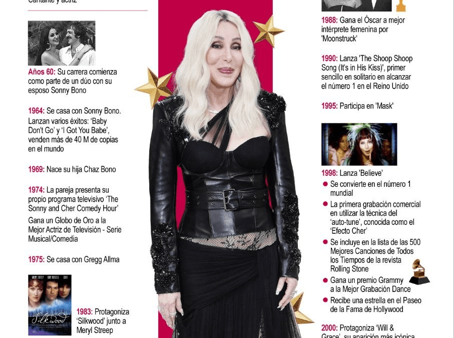 [Infografía] Cher: ‘La diva del pop’ cumple 80 años en la cima de la reinvención