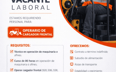 En INCARSA S.A.S. nos encontramos en la búsqueda de Operador de Cargador Frontal para nuestra operación en Guachetá, Cundinamarca.