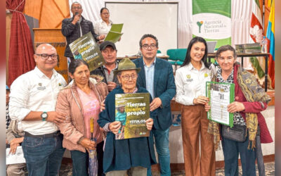 En Ramiriquí, 100 familias campesinas recibieron los títulos de propiedad de sus tierras