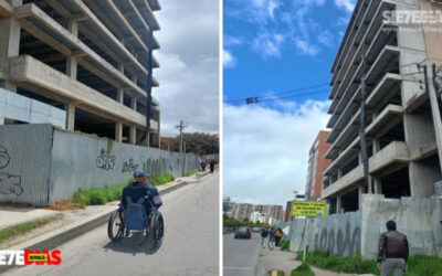 Solicitan habilitar sendero peatonal en obra de la avenida Universitaria por riesgos para transeúntes en Tunja