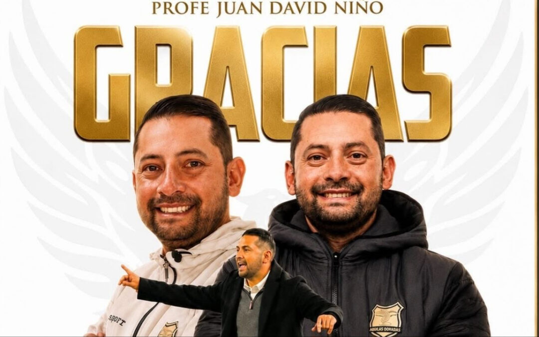 Juan David Niño cierra su ciclo en Águilas Doradas y ratifica su proyección como uno de los técnicos jóvenes del fútbol colombiano