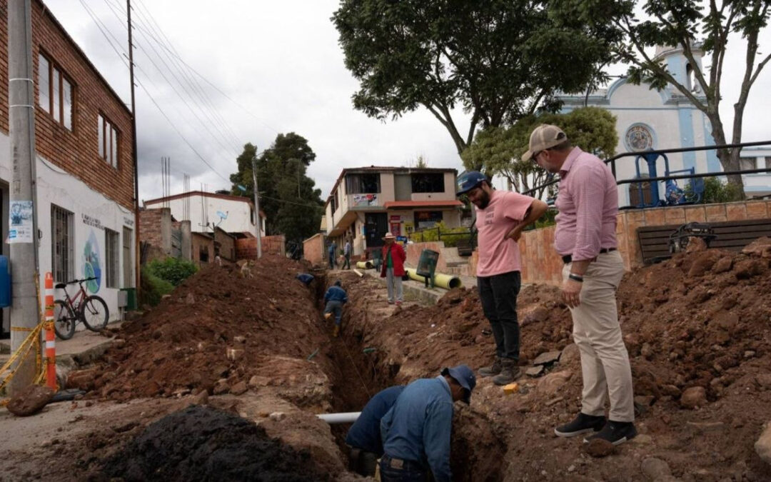 Duitama ejecuta obras de alcantarillado y mejoramiento urbano en San Antonio Norte