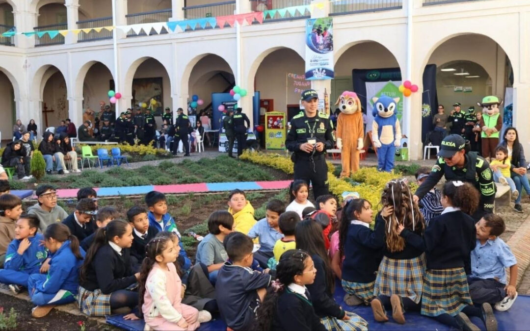 Policía Metropolitana de Tunja promueve actividades recreativas para niños y niñas durante las vacaciones