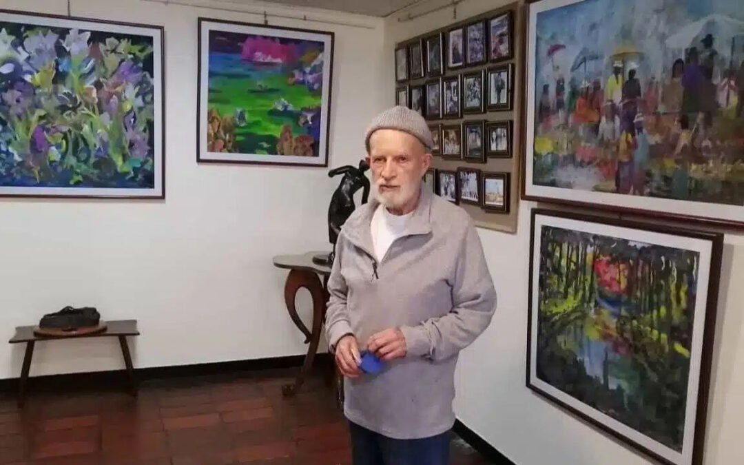 Pintor sogamoseño inauguró exposición de sus obras en España #Tolditos7Días