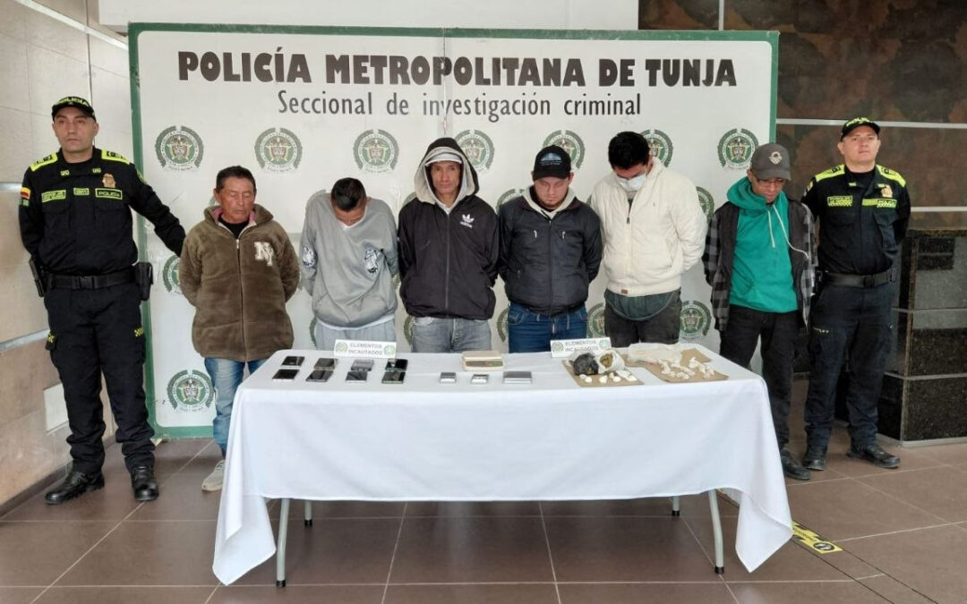 Policía desarticula en Tunja una banda señalada de distribuir droga mediante domicilios exprés