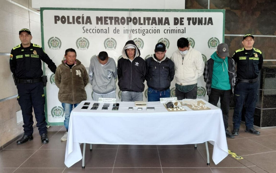 Fueron judicializados ‘Los Navarrete’, la banda delincuencial que la Policía había capturado en Tunja hace unos días