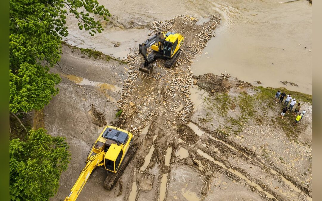 Alcaldía de Cubará adelanta acciones para atender emergencia en el puente Caño Negro