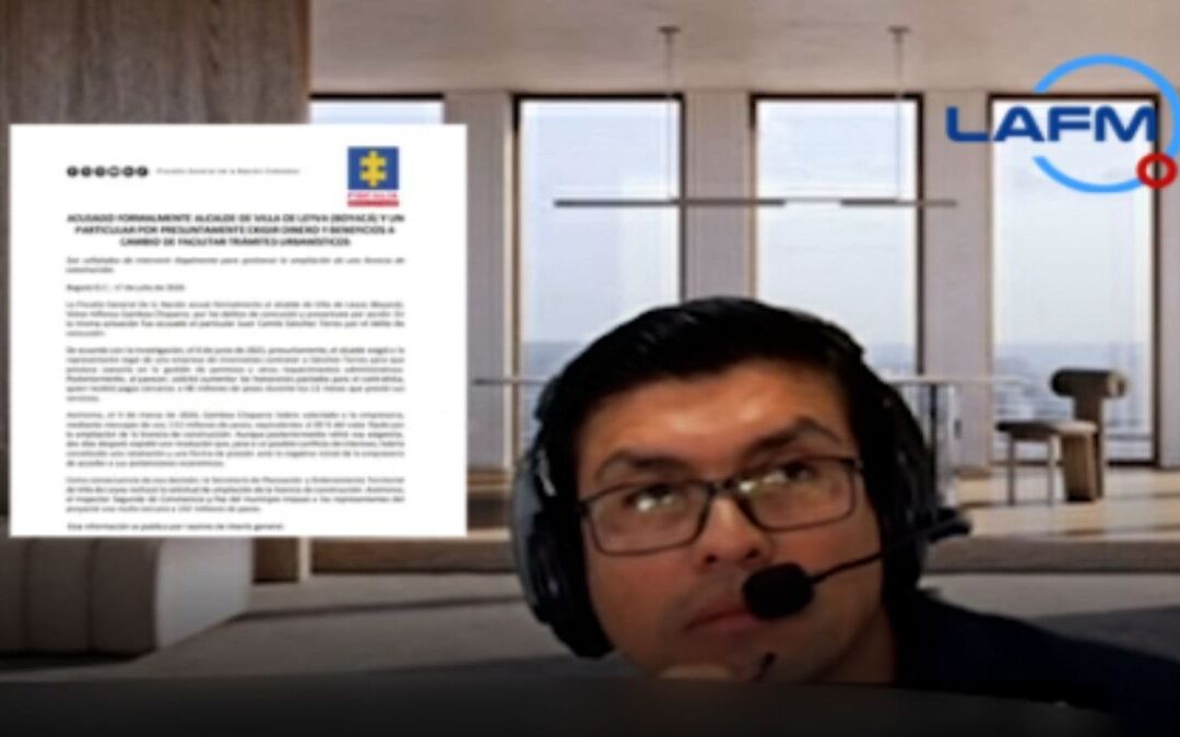 Fiscalía acusó formalmente al alcalde de Villa de Leyva, Boyacá, implicado en caso de corrupción