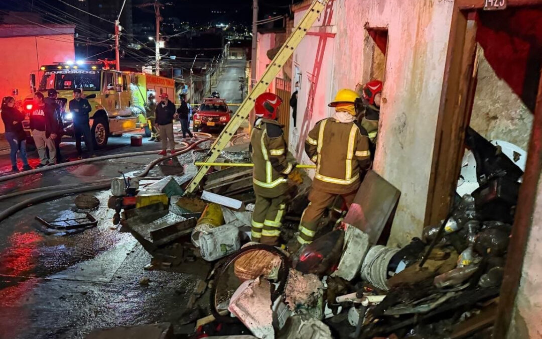 Incendio en el barrio 20 de Julio en Tunja dejó a una persona lesionada
